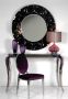 Trixy Purple Velvet Oval Back Dining Chair